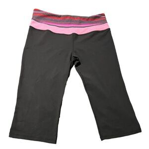 Rare Lululemon Reversible Groove Crop Yoga Pant Size 6